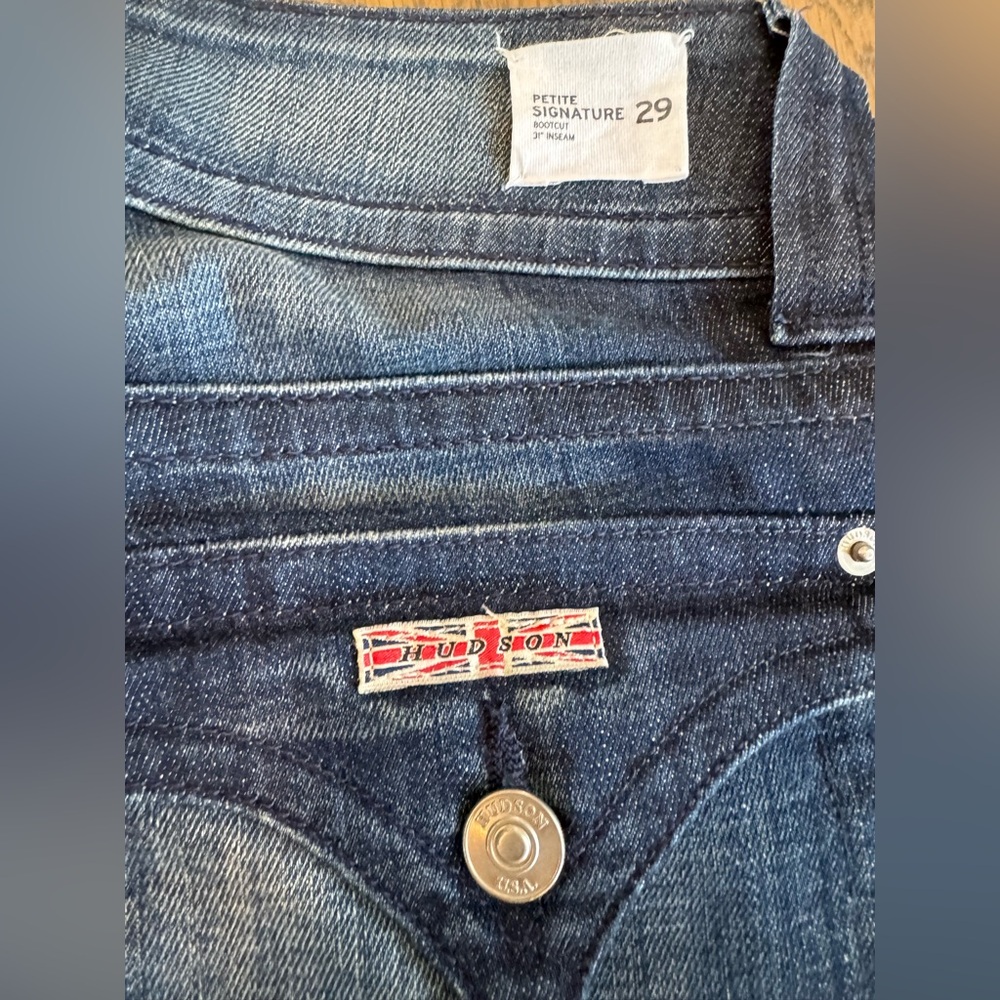 Hudson Petite Signature Bootcut Jeans